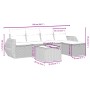 Set de sofás de jardín 6 pzas y cojines ratán sintético gris de , Conjuntos de jardín - Ref: Foro24-3264098, Precio: 380,56 €...