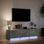 Mueble de TV LED madera ingeniería gris hormigón 140x34x40 cm de , Muebles TV - Ref: Foro24-852246, Precio: 88,14 €, Descuent...