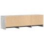 Mueble de TV LED madera ingeniería gris hormigón 140x34x40 cm de , Muebles TV - Ref: Foro24-852246, Precio: 88,14 €, Descuent...