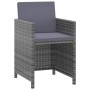 Set comedor para jardín 3 pzas y cojines ratán sintético gris de , Conjuntos de jardín - Ref: Foro24-3095490, Precio: 290,84 ...