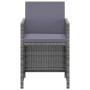 Set comedor para jardín 3 pzas y cojines ratán sintético gris de , Conjuntos de jardín - Ref: Foro24-3095490, Precio: 290,84 ...