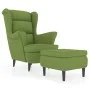 Sillón orejero y taburete de terciopelo verde claro de , Sillones - Ref: Foro24-3115934, Precio: 274,28 €, Descuento: %