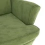 Sillón orejero y taburete de terciopelo verde claro de , Sillones - Ref: Foro24-3115934, Precio: 274,28 €, Descuento: %