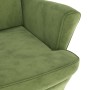 Sillón orejero y taburete de terciopelo verde claro de , Sillones - Ref: Foro24-3115934, Precio: 273,08 €, Descuento: %