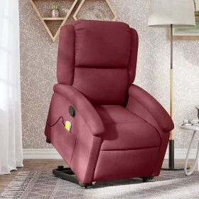 Reclining and elevating armchair in burgundy fabric by , Armchairs - Ref: Foro24-3204167, Price: 274,66 €, Discount: %
