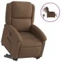 Electric reclining and lift fabric armchair in brown. by , Armchairs - Ref: Foro24-3204192, Price: 333,06 €, Discount: %