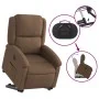 Electric reclining and lift fabric armchair in brown. by , Armchairs - Ref: Foro24-3204192, Price: 333,06 €, Discount: %