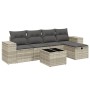 Set de sofás de jardín 6 pzas y cojines ratán sintético gris de , Conjuntos de jardín - Ref: Foro24-3264408, Precio: 379,88 €...