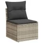 Set de sofás de jardín 7 pzas con cojines ratán PE gris claro de , Sofás modulares de exterior - Ref: Foro24-3222311, Precio:...