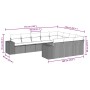 Set sofás jardín 10 pzas con cojines ratán sintético gris claro de , Conjuntos de jardín - Ref: Foro24-3223091, Precio: 716,5...