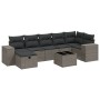 Set de sofás de jardín 8 pzas y cojines ratán sintético gris de , Conjuntos de jardín - Ref: Foro24-3264448, Precio: 557,52 €...