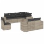 Set de sofás de jardín 8 pzas y cojines ratán sintético gris de , Conjuntos de jardín - Ref: Foro24-3222841, Precio: 626,79 €...