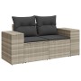 Set de sofás de jardín 8 pzas y cojines ratán sintético gris de , Conjuntos de jardín - Ref: Foro24-3222841, Precio: 626,79 €...