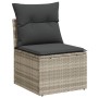 Set de sofás de jardín 8 pzas y cojines ratán sintético gris de , Conjuntos de jardín - Ref: Foro24-3222841, Precio: 626,79 €...