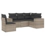 Set de sofás jardín y cojines 5 pzas ratán sintético gris claro de , Conjuntos de jardín - Ref: Foro24-3222571, Precio: 364,2...