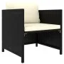 4-piece garden sofa set and black synthetic rattan cushions by vidaXL, Modular outdoor sofas - Ref: Foro24-313518, Price: 191...
