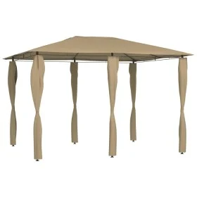 Cenador con cubiertas de postes taupé 3x4x2,6 m 160 g/m² de vidaXL, Carpas y cenadores - Ref: Foro24-313612, Precio: 182,15 €...
