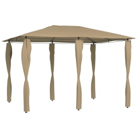 Cenador con cubiertas de postes taupé 3x4x2,6 m 160 g/m² de vidaXL, Carpas y cenadores - Ref: Foro24-313612, Precio: 184,77 €...