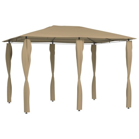 Cenador con cubiertas de postes taupé 3x4x2,6 m 160 g/m² de vidaXL, Carpas y cenadores - Ref: Foro24-313612, Precio: 184,77 €...