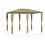 Cenador con cubiertas de postes taupé 3x4x2,6 m 160 g/m² de vidaXL, Carpas y cenadores - Ref: Foro24-313612, Precio: 184,77 €...