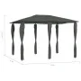 Cenador con cubiertas de postes antracita 3x4x2,6 m 160 g/m² de vidaXL, Carpas y cenadores - Ref: Foro24-313613, Precio: 159,...
