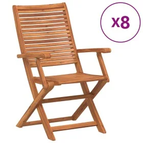 Sillas de jardín reclinables 8 uds madera maciza de acacia de , Sillas de jardín - Ref: Foro24-3214476, Precio: 586,16 €, Des...