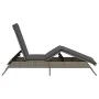 Liegestuhl mit synthetischem Rattan und grauem Kissen von , Liegen - Ref: Foro24-4002703, Preis: 144,21 €, Rabatt: %