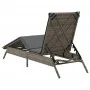 Liegestuhl mit synthetischem Rattan und grauem Kissen von , Liegen - Ref: Foro24-4002703, Preis: 144,21 €, Rabatt: %
