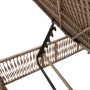 Tumbona con cojín ratán sintético beige de , Tumbonas - Ref: Foro24-4002741, Precio: 147,15 €, Descuento: %