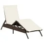 Tumbonas con cojines 2 unidades ratán sintético marrón de , Tumbonas - Ref: Foro24-3261579, Precio: 280,09 €, Descuento: %