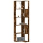 Estantería esquina 5 niveles madera roble ahumado 50x50x179 cm de , Librerías y estanterías - Ref: Foro24-852586, Precio: 82,...