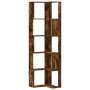 Estantería esquina 5 niveles madera roble ahumado 50x50x179 cm de , Librerías y estanterías - Ref: Foro24-852586, Precio: 82,...