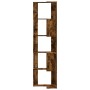 Estantería esquina 5 niveles madera roble ahumado 50x50x179 cm de , Librerías y estanterías - Ref: Foro24-852586, Precio: 82,...