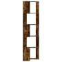 Estantería esquina 5 niveles madera roble ahumado 50x50x179 cm de , Librerías y estanterías - Ref: Foro24-852586, Precio: 82,...
