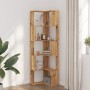 Estantería esquina 5 niveles madera roble artisan 50x50x179 cm de , Librerías y estanterías - Ref: Foro24-852590, Precio: 83,...