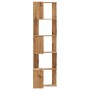 Estantería esquina 5 niveles madera roble artisan 50x50x179 cm de , Librerías y estanterías - Ref: Foro24-852590, Precio: 83,...