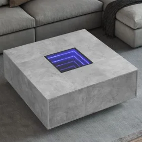 Mesa de centro con Infinity LED gris hormigón 100x100x40 cm de , Mesas de centro - Ref: Foro24-3284045, Precio: 208,36 €, Des...