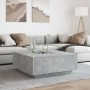 Mesa de centro con Infinity LED gris hormigón 100x100x40 cm de , Mesas de centro - Ref: Foro24-3284045, Precio: 216,02 €, Des...