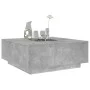 Mesa de centro con Infinity LED gris hormigón 100x100x40 cm de , Mesas de centro - Ref: Foro24-3284045, Precio: 208,36 €, Des...