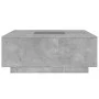 Mesa de centro con Infinity LED gris hormigón 100x100x40 cm de , Mesas de centro - Ref: Foro24-3284045, Precio: 208,36 €, Des...