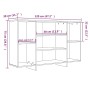 Aparador de madera de ingeniería roble ahumado 120x30x75 cm de vidaXL, Aparadores - Ref: Foro24-813065, Precio: 66,82 €, Desc...
