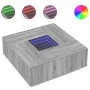 Mesa de centro con Infinity LED gris Sonoma 100x100x40 cm de , Mesas de centro - Ref: Foro24-3284047, Precio: 200,29 €, Descu...