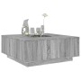 Mesa de centro con Infinity LED gris Sonoma 100x100x40 cm de , Mesas de centro - Ref: Foro24-3284047, Precio: 202,49 €, Descu...