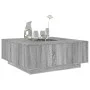 Mesa de centro con Infinity LED gris Sonoma 100x100x40 cm de , Mesas de centro - Ref: Foro24-3284047, Precio: 200,29 €, Descu...