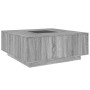 Mesa de centro con Infinity LED gris Sonoma 100x100x40 cm de , Mesas de centro - Ref: Foro24-3284047, Precio: 202,49 €, Descu...