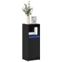 Aparador con luz LED madera de ingeniería negro 38x34x100 cm de , Aparadores - Ref: Foro24-852167, Precio: 59,81 €, Descuento: %