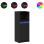 Aparador con luz LED madera de ingeniería negro 38x34x100 cm de , Aparadores - Ref: Foro24-852167, Precio: 63,17 €, Descuento: %