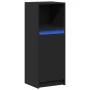 Aparador con luz LED madera de ingeniería negro 38x34x100 cm de , Aparadores - Ref: Foro24-852167, Precio: 59,81 €, Descuento: %