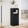 Aparador con luz LED madera de ingeniería negro 38x34x100 cm de , Aparadores - Ref: Foro24-852167, Precio: 59,81 €, Descuento: %