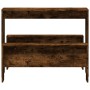 Mesa y bancos de comedor 3 pzas madera ingeniería roble ahumado de , muebles para cocinas y comedores - Ref: Foro24-855535, P...